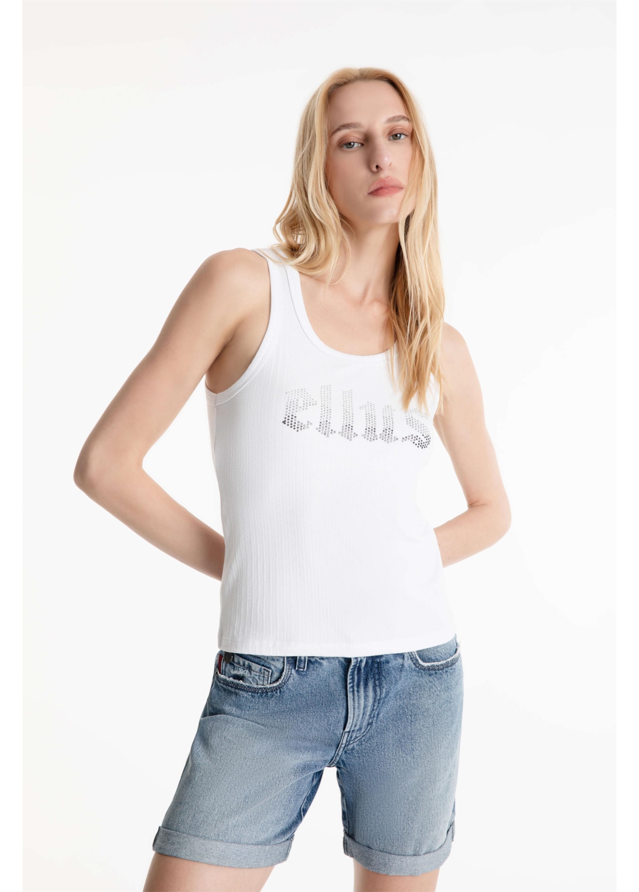 Regata Rib Ellus Sleeveless Branco
