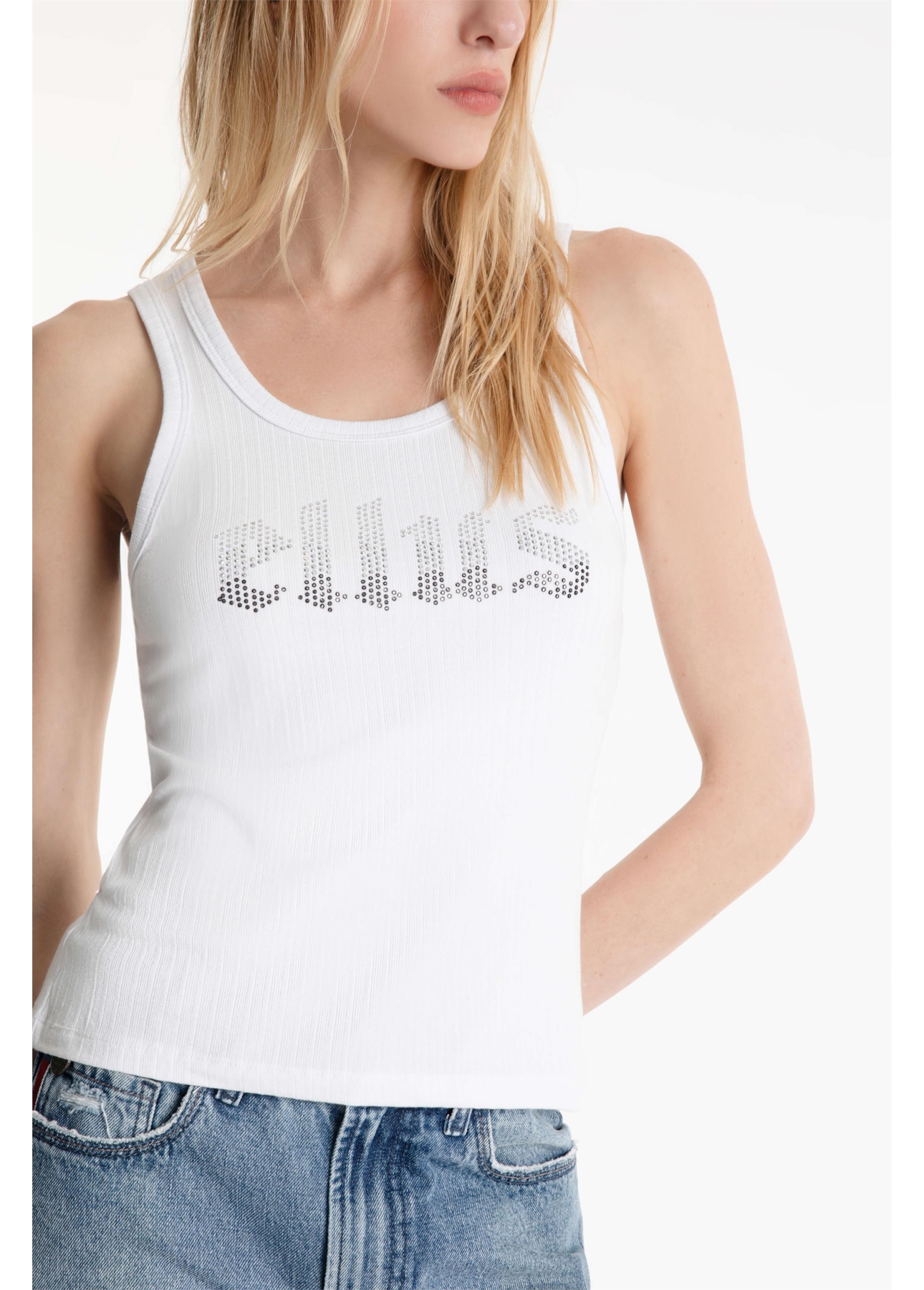 Regata Rib Ellus Sleeveless Branco
