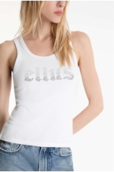 Regata Rib Ellus Sleeveless Branco