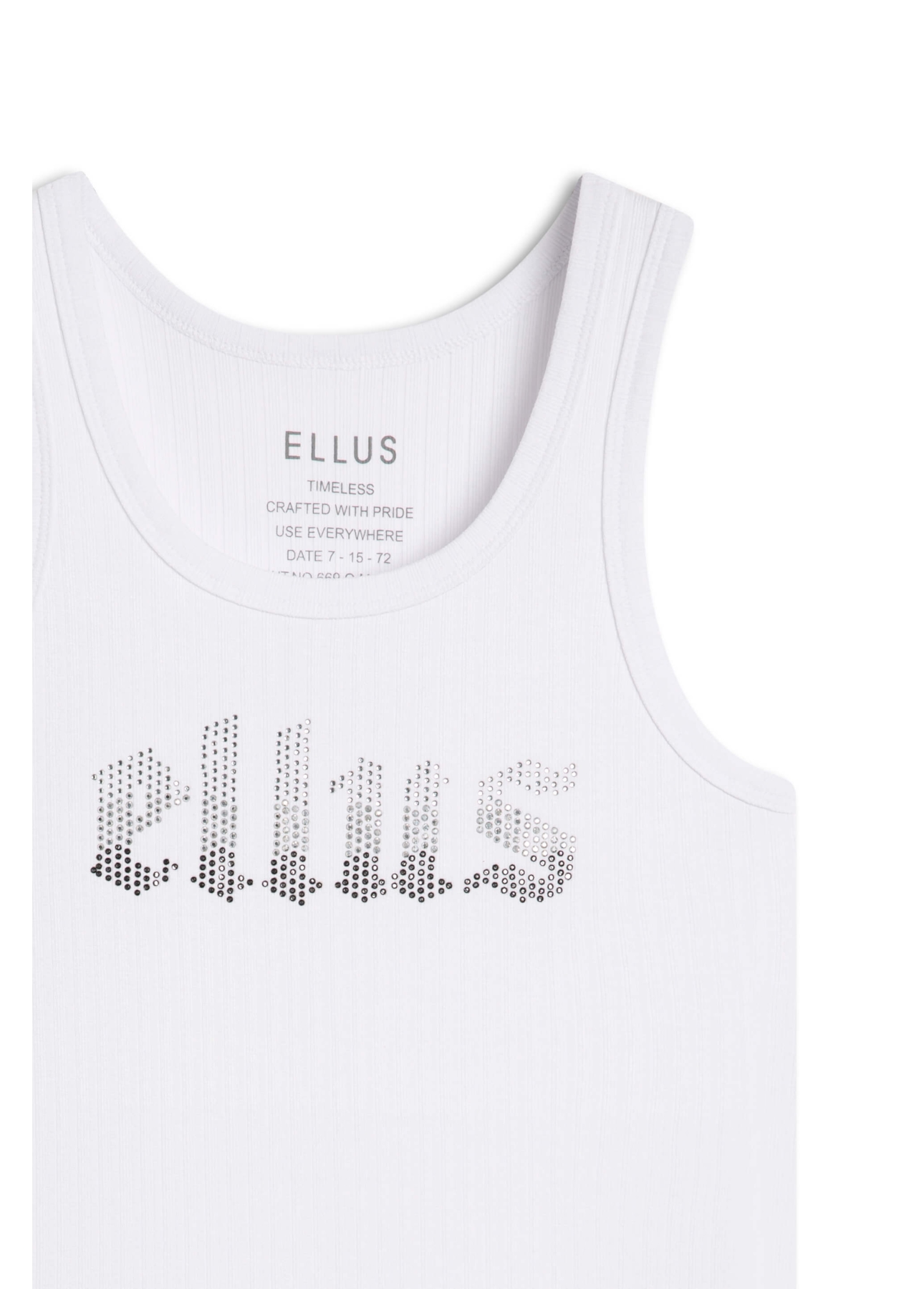 Regata Rib Ellus Sleeveless Branco