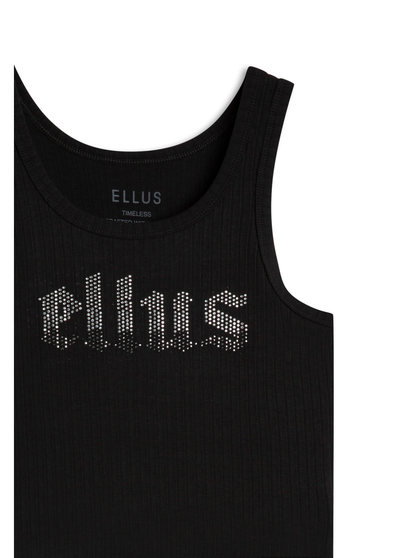Regata Rib Ellus Sleeveless Preto