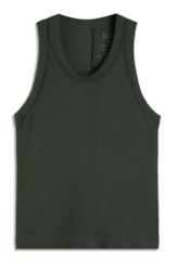 Regata Rib Texturizado Floresta