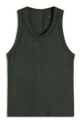 Regata Rib Texturizado Floresta