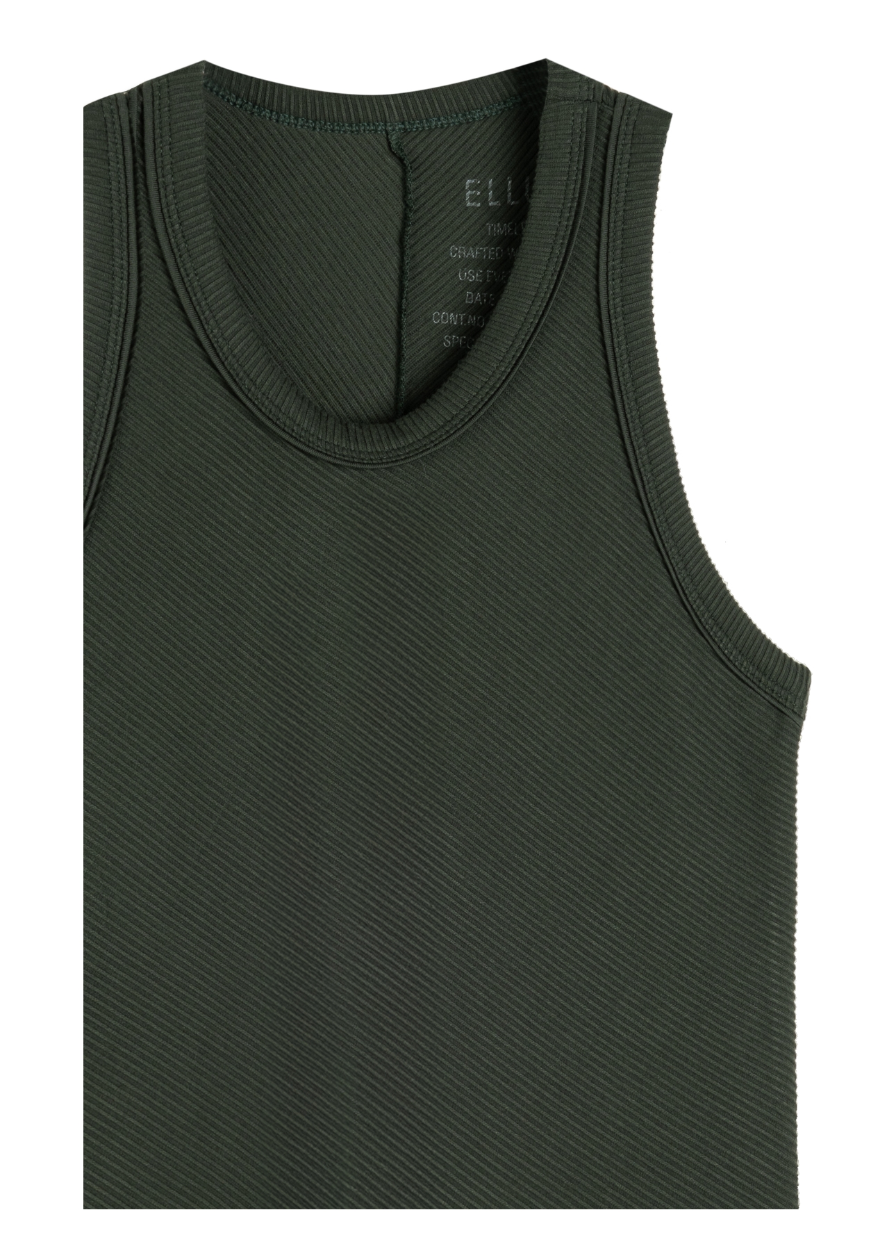 Regata Rib Texturizado Floresta