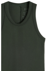 Regata Rib Texturizado Floresta