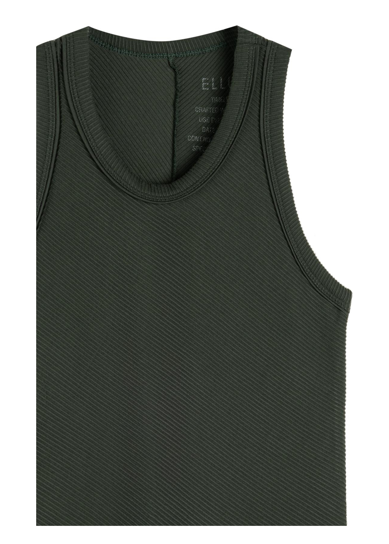 Regata Rib Texturizado Floresta