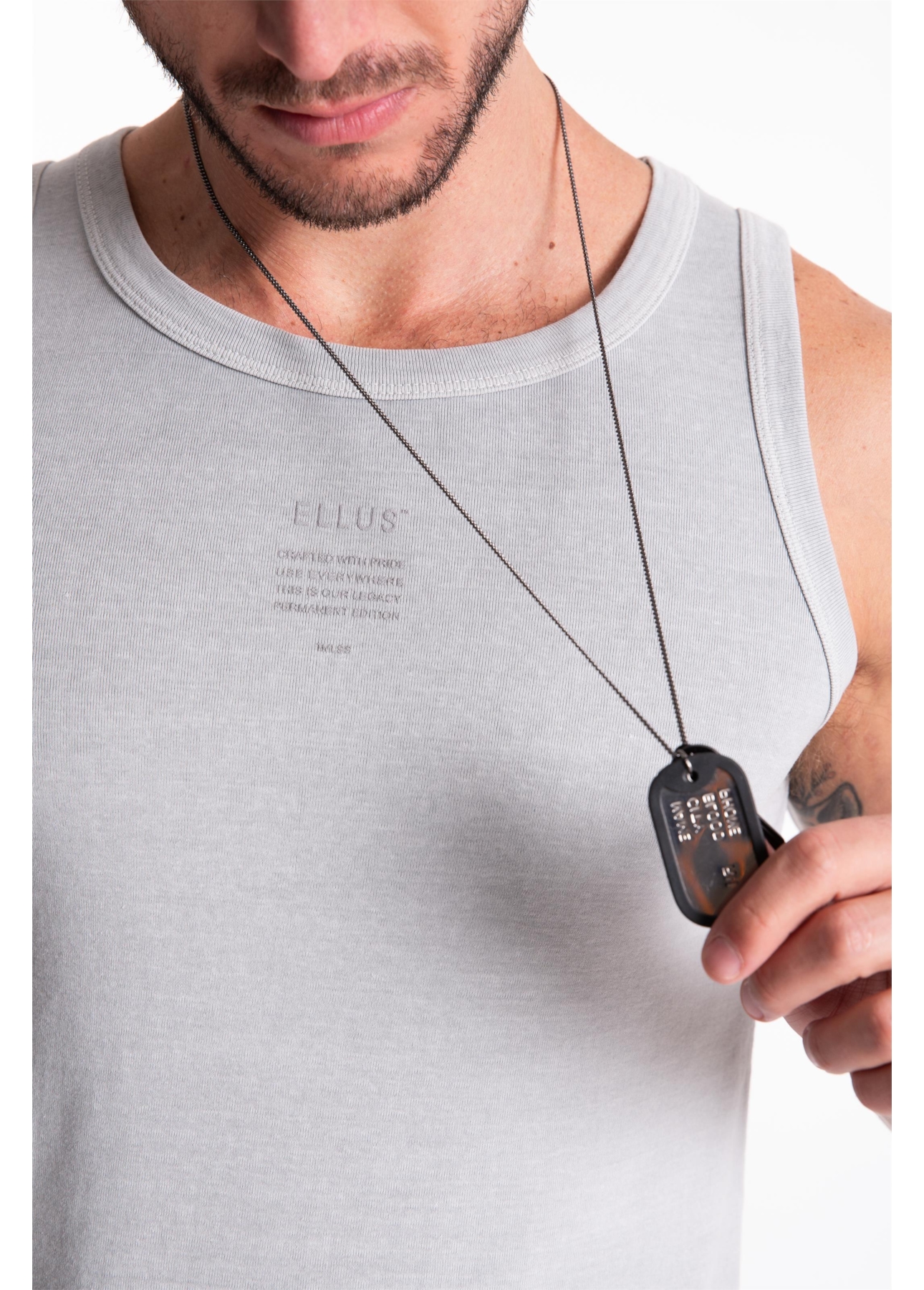 Regata Rib Washed Ellus Crafted Slim Prata