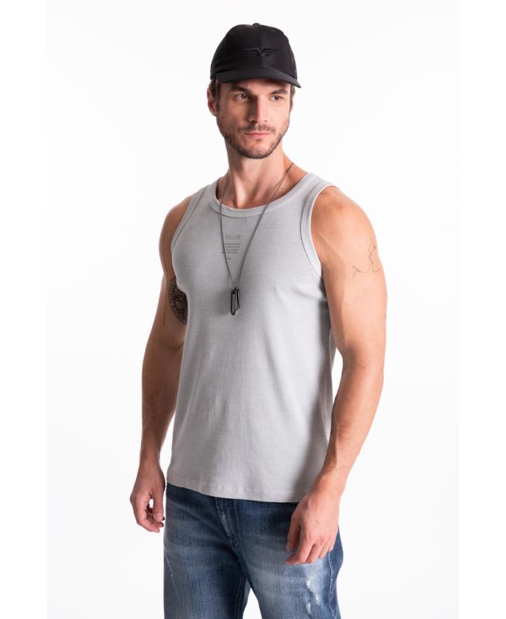 Regata Rib Washed Ellus Crafted Slim Prata