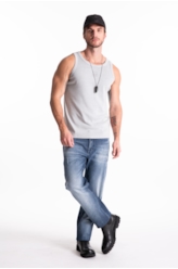 Regata Rib Washed Ellus Crafted Slim Prata