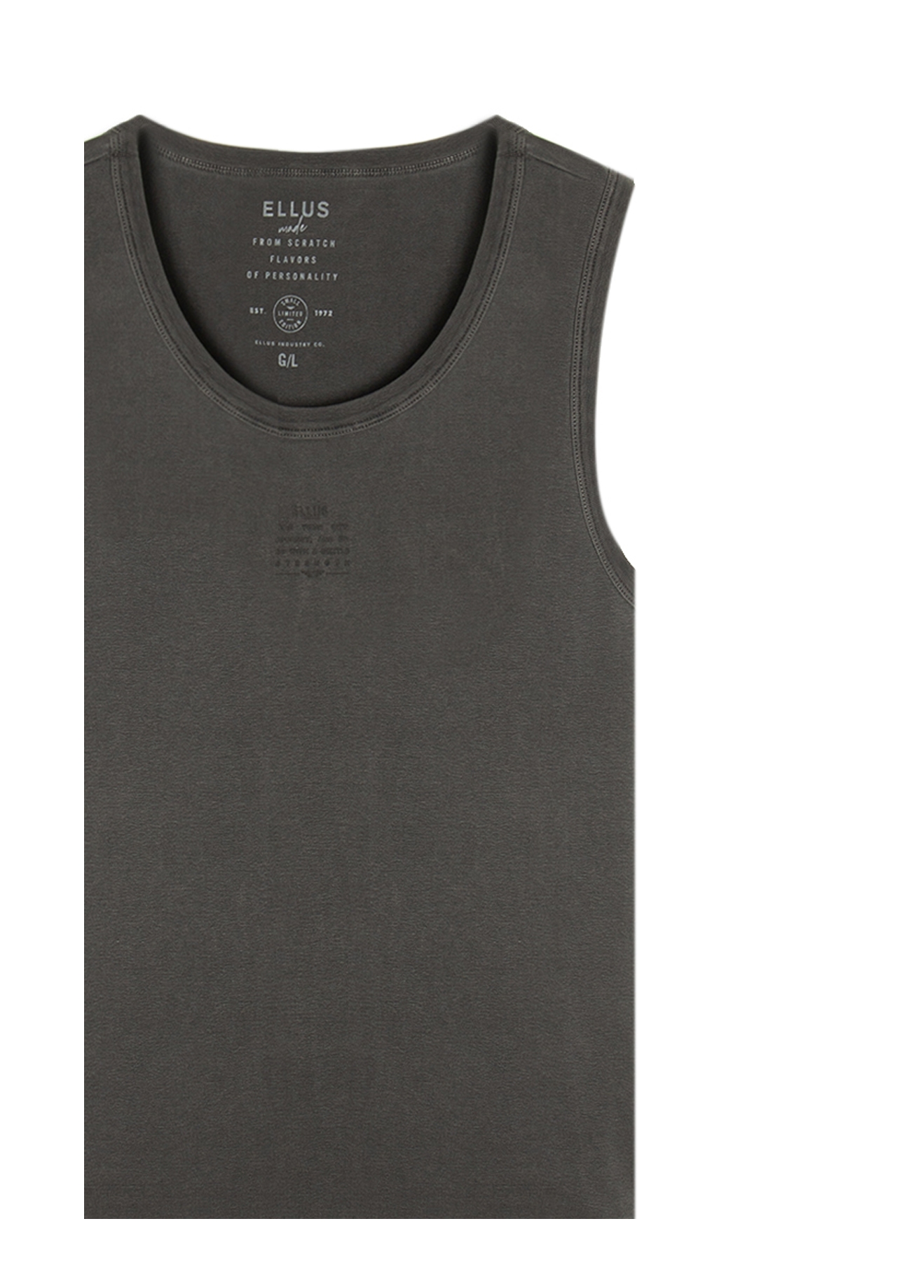 Regata Rib Washed Ellus Slim Preto