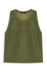 Regata Tricot Lino Verde Oliva