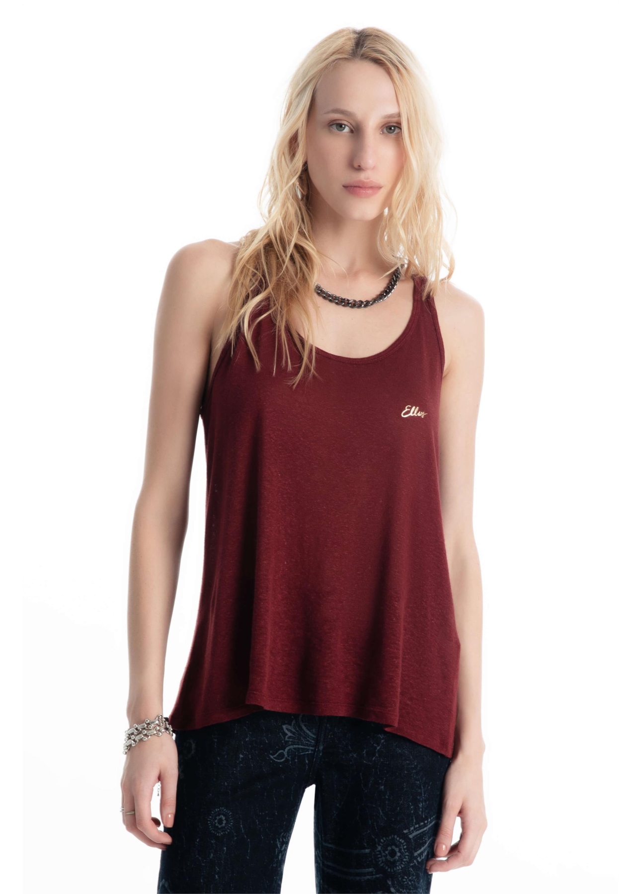 Regata Viscolinho Basic Bordeaux