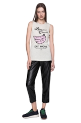 Regata Viscose Melange Banana Crush Cinza Mescla