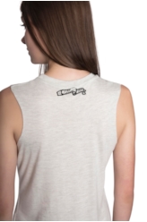 Regata Viscose Melange Banana Crush Cinza Mescla