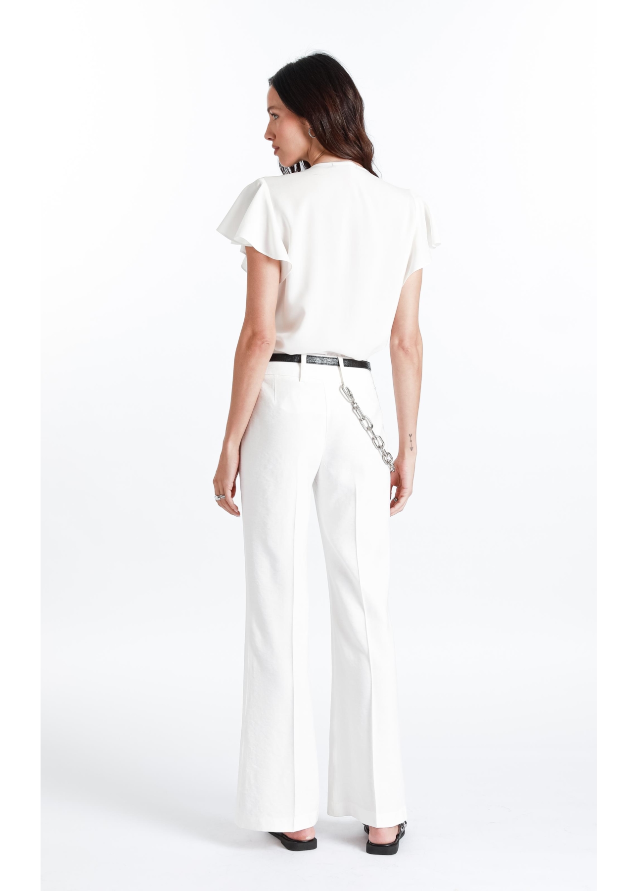Regata Voil  Ruffle Branco