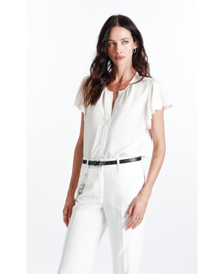 Regata Voil  Ruffle Branco