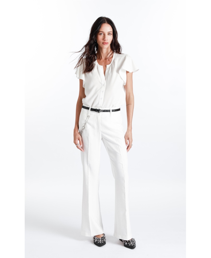 Regata Voil  Ruffle Branco