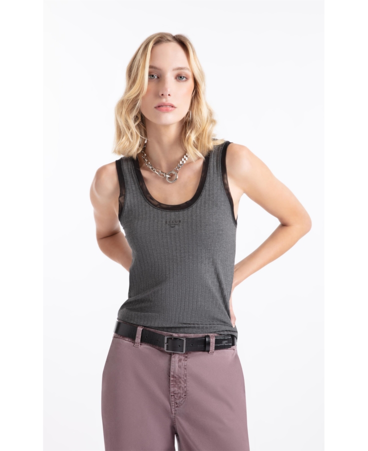 Rib Tule Ellus Originals Regata Chumbo Mescla