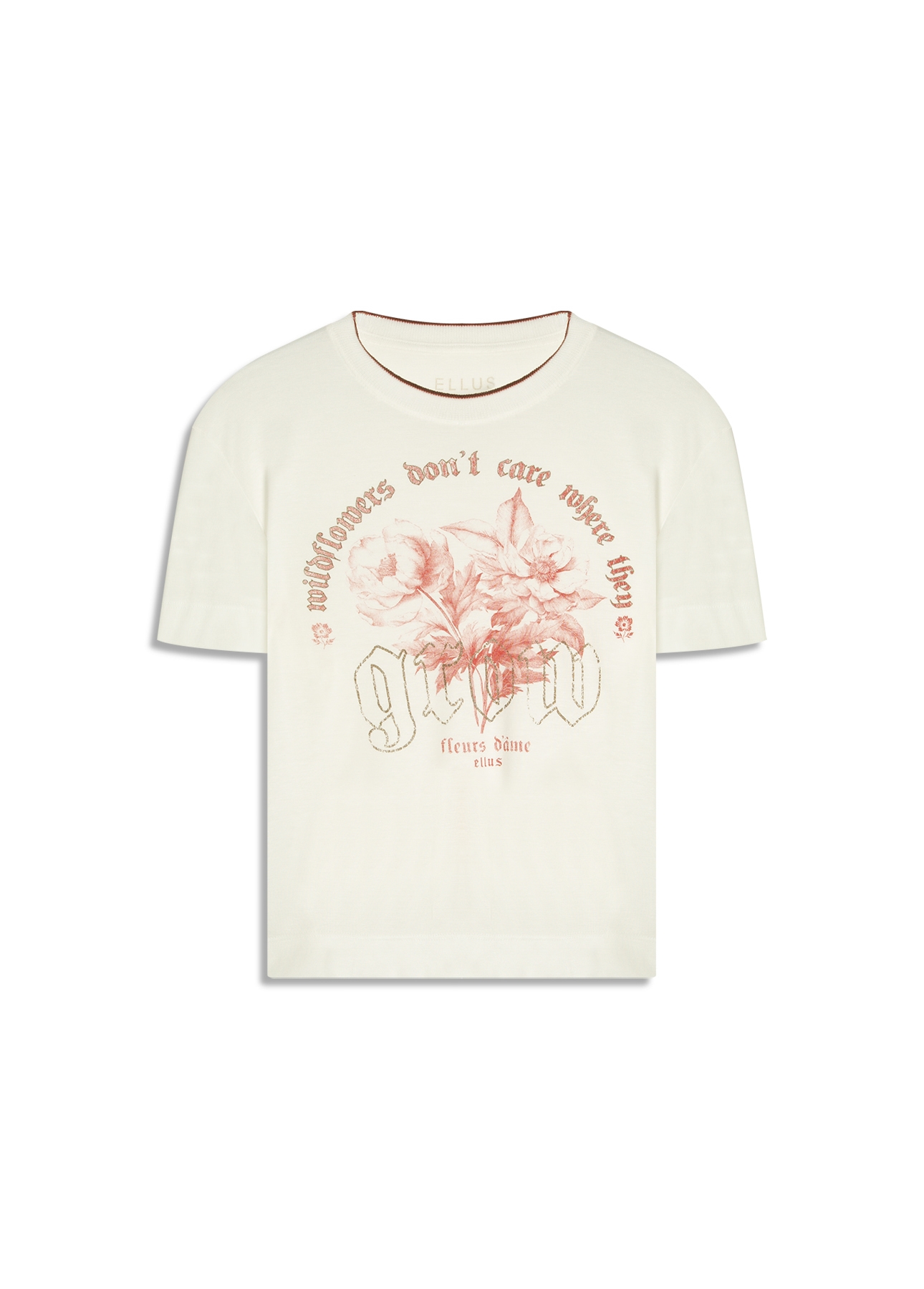 Rib Wildflowers Boxy Mc Off White