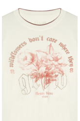 Rib Wildflowers Boxy Mc Off White
