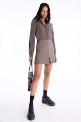 Saia Beverly Hills Skirt Caqui