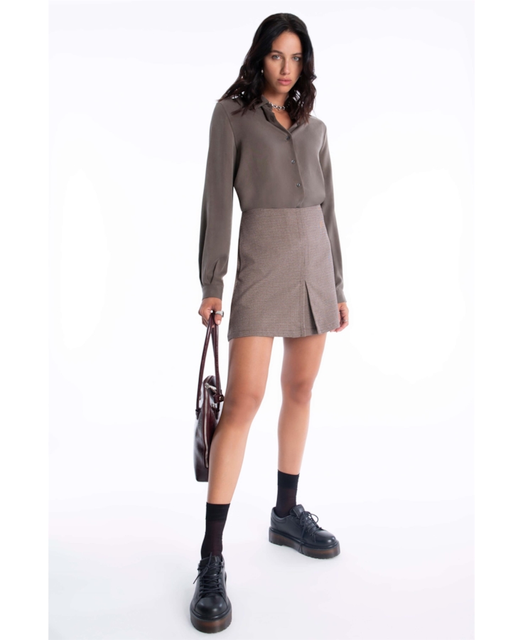 Saia Beverly Hills Skirt Caqui