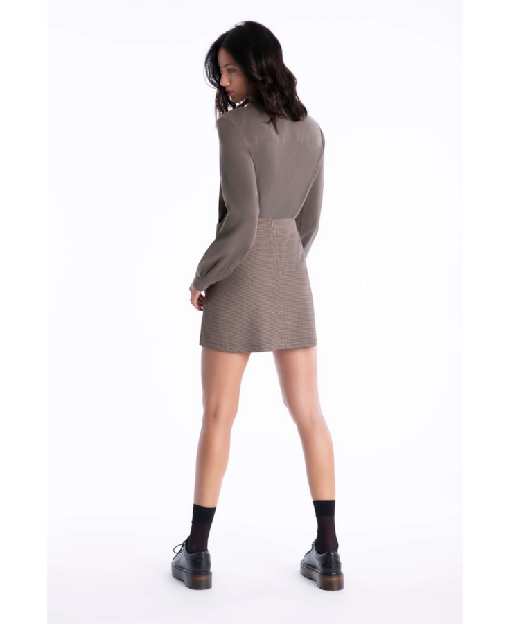 Saia Beverly Hills Skirt Caqui