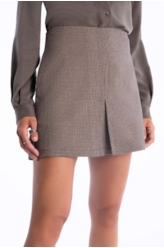 Saia Beverly Hills Skirt Caqui