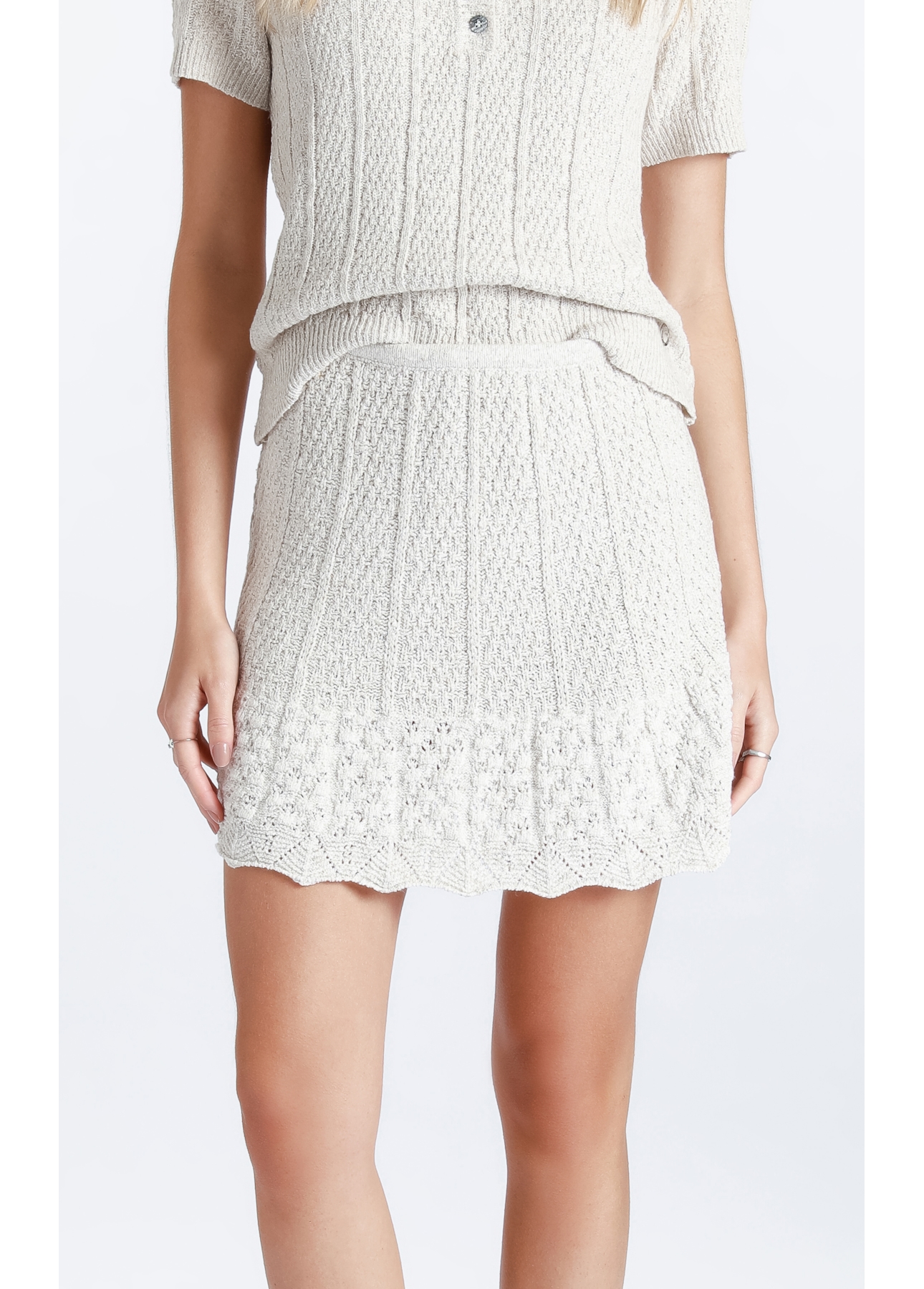 Saia Coco Flame Skirt Natural