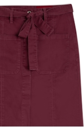 Saia Color Canvas Midi Sangria