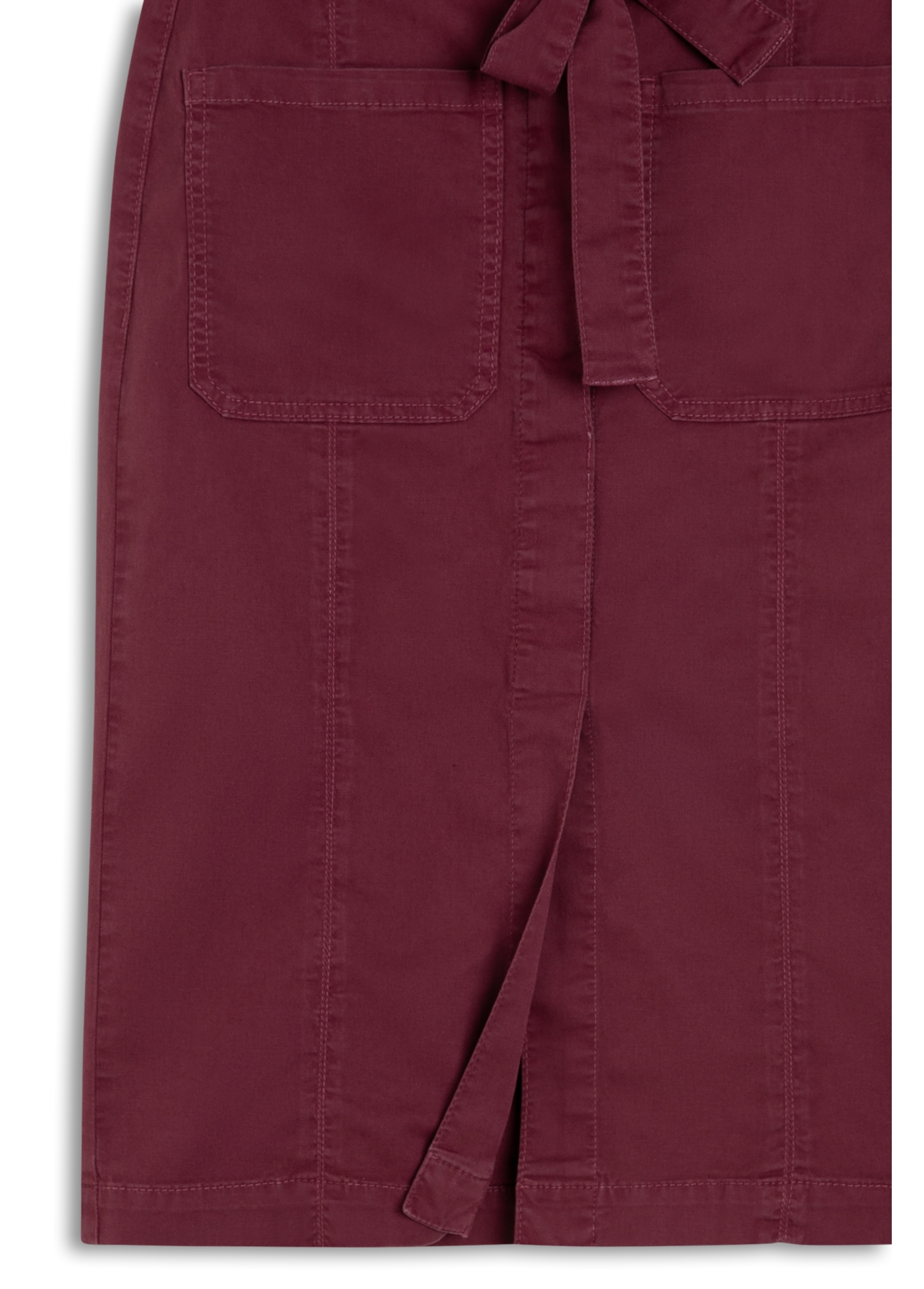 Saia Color Canvas Midi Sangria