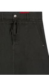 Saia Color Slim Evase Verde Militar