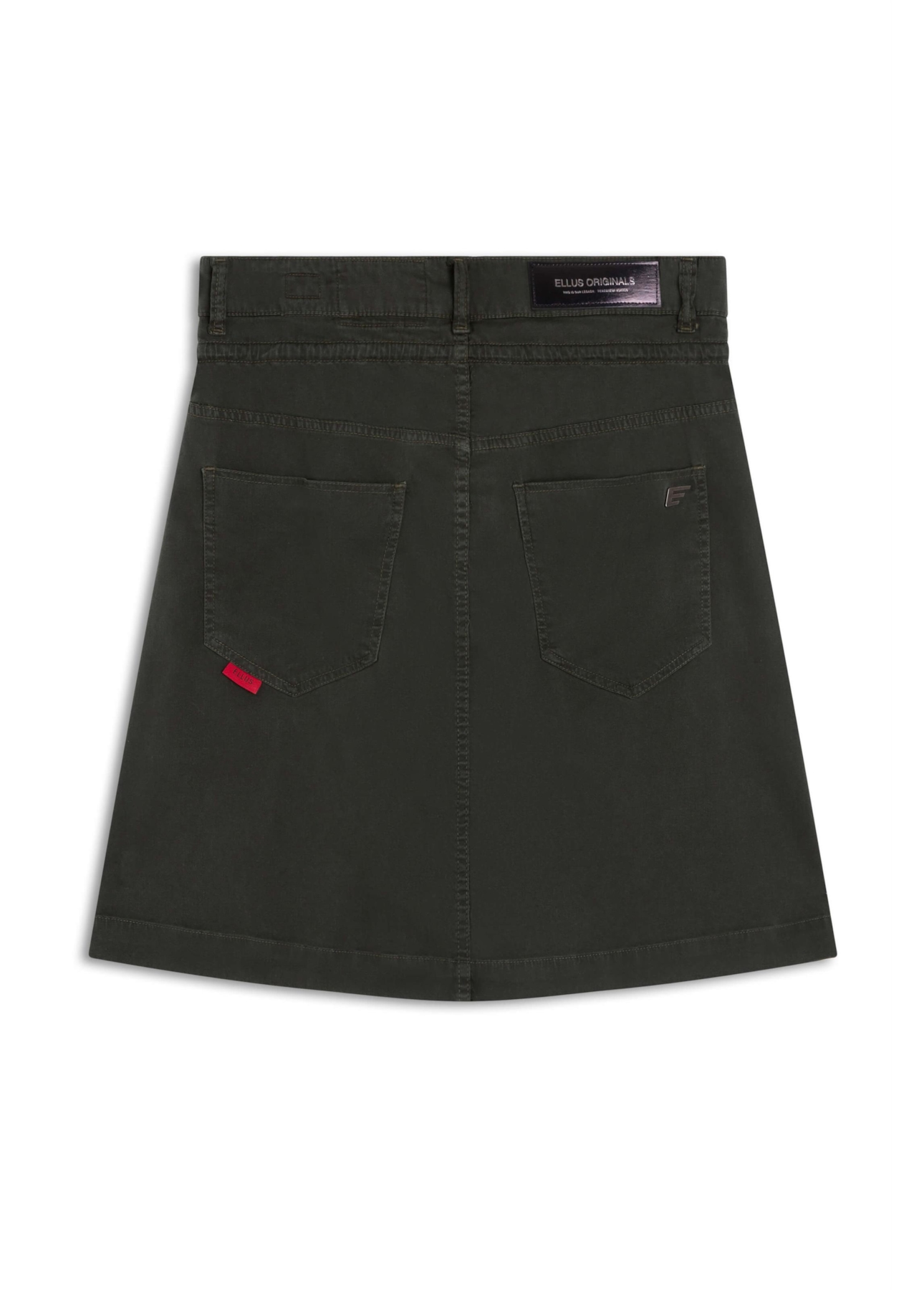 Saia Color Slim Evase Verde Militar