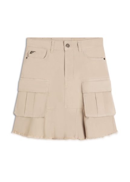 Saia Color Twill Power Cinza Claro