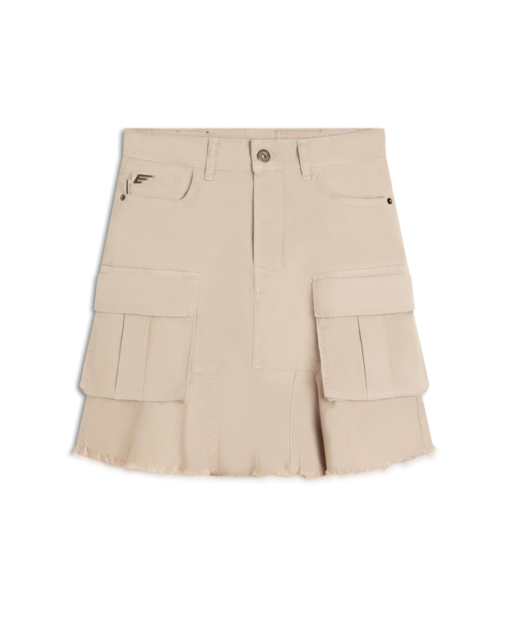 Saia Color Twill Power Cinza Claro