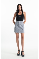 Saia Color Twill Power Emma Cargo Blue Vintage