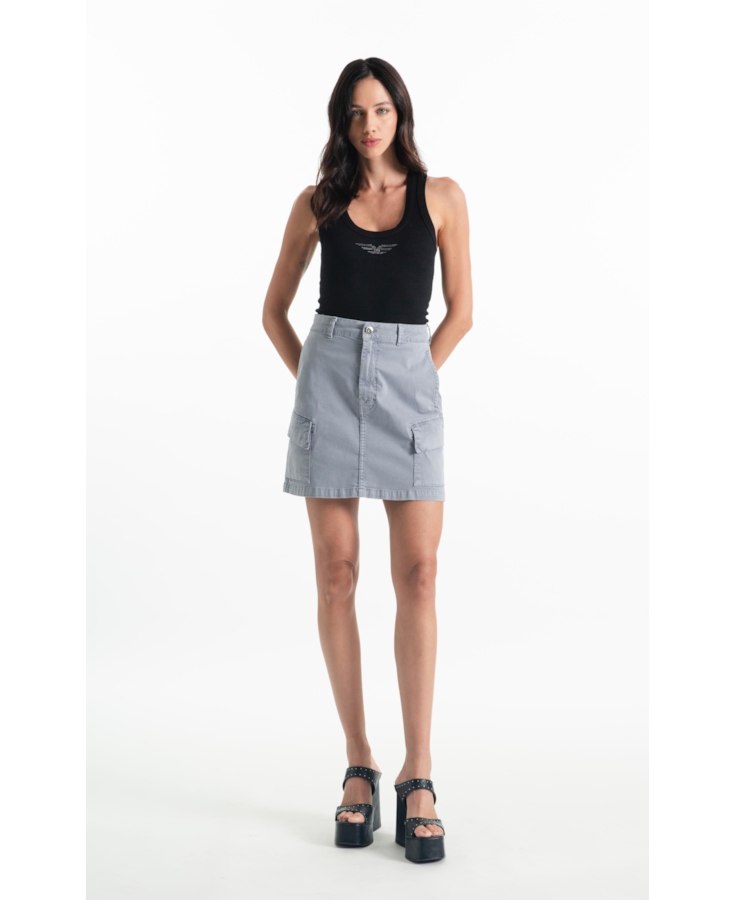 Saia Color Twill Power Emma Cargo Blue Vintage