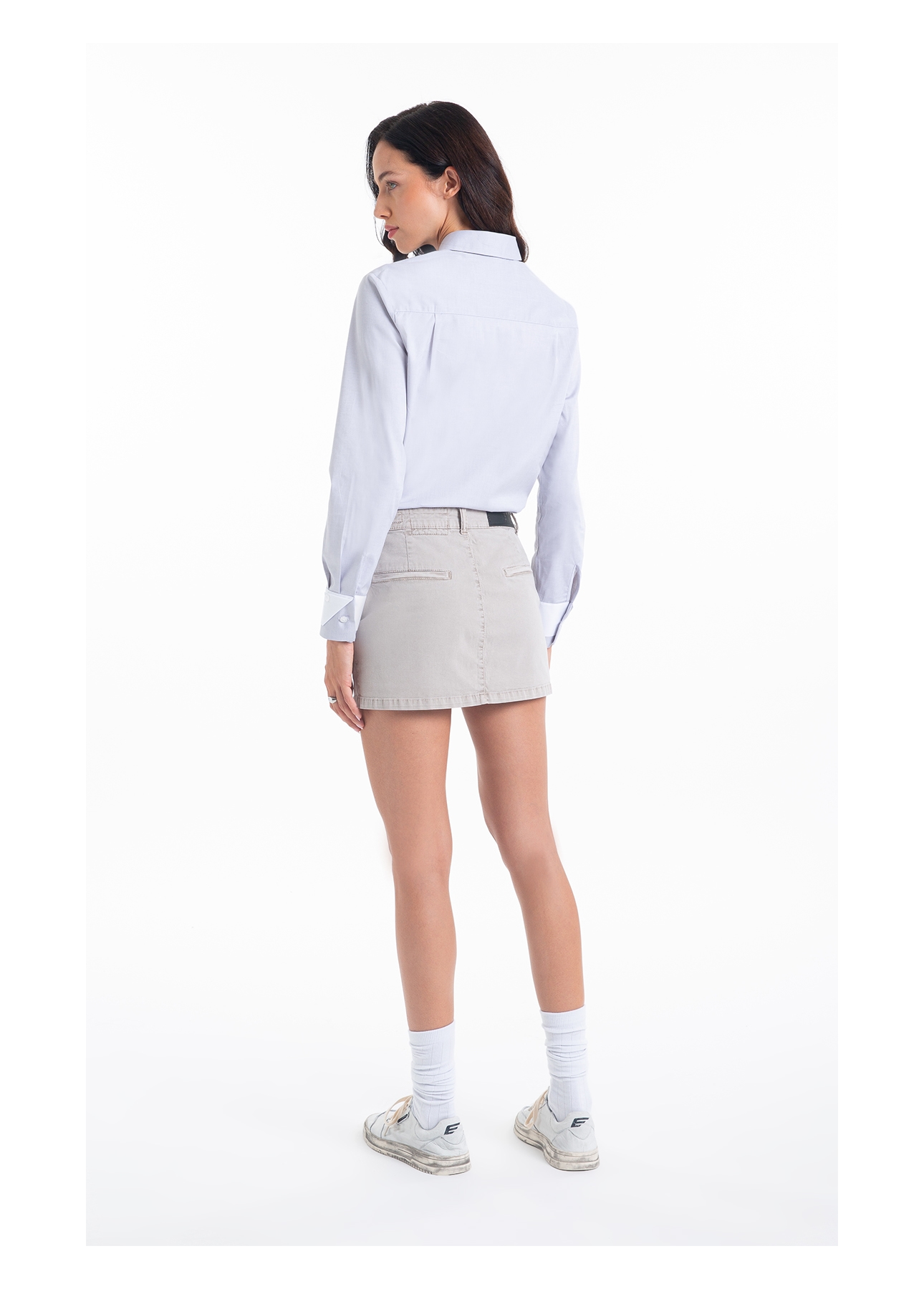 Saia Color Twill Power Mini b Faca Silver
