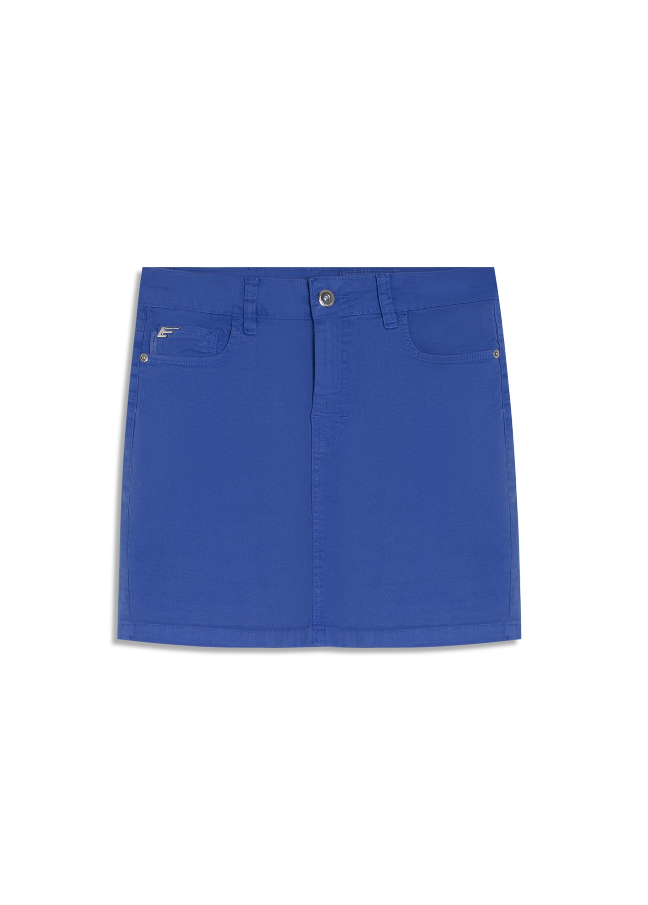Saia Color Twill Power Zoe Azul Jeans