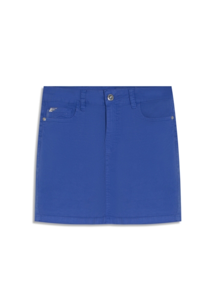 Saia Color Twill Power Zoe Azul Jeans
