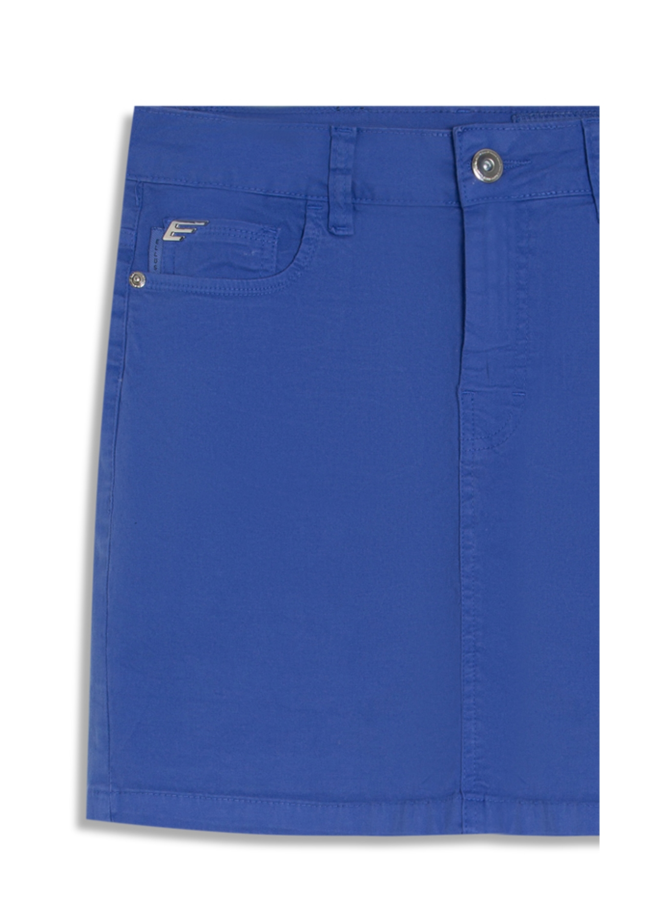Saia Color Twill Power Zoe Azul Jeans