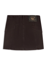 Saia Color Twill Recortes Plumbo