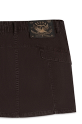 Saia Color Twill Recortes Plumbo