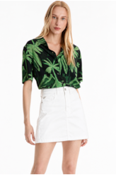 Saia Color Twill Zoe Branco