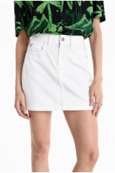 Saia Color Twill Zoe Branco