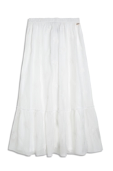 Saia Crinkle Aira Midi Off White
