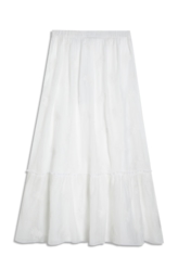 Saia Crinkle Aira Midi Off White