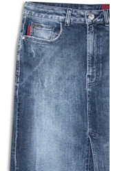 Saia Dark Forest Elastic Midi 5 Pockets Lav.Escuro