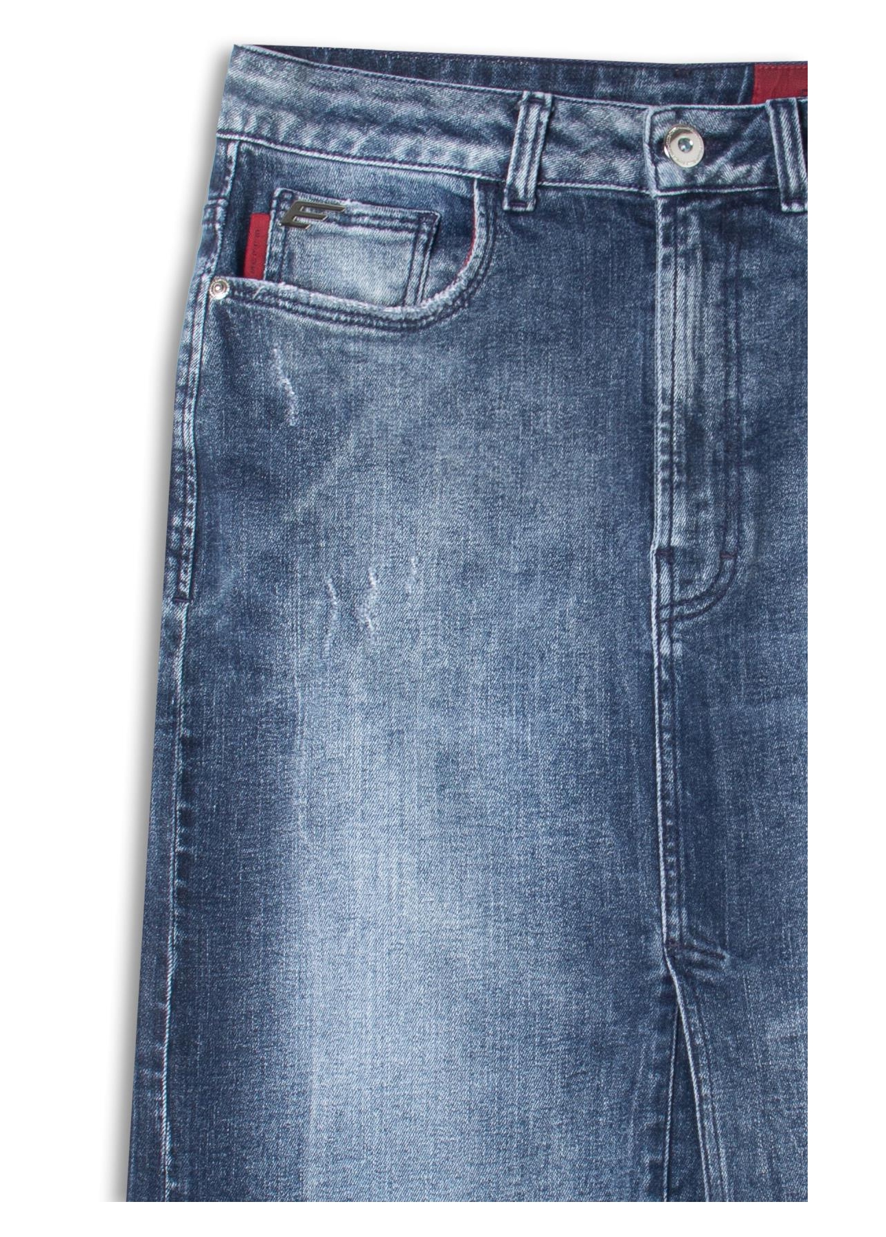 Saia Dark Forest Elastic Midi 5 Pockets Lav.Escuro