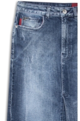 Saia Dark Forest Elastic Midi 5 Pockets Lav.Escuro